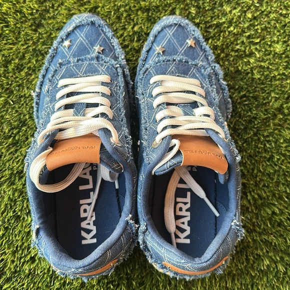 Karl Lagerfeld Meaza Lace up sneaker women’s size 7.5 - Picture 6 of 7